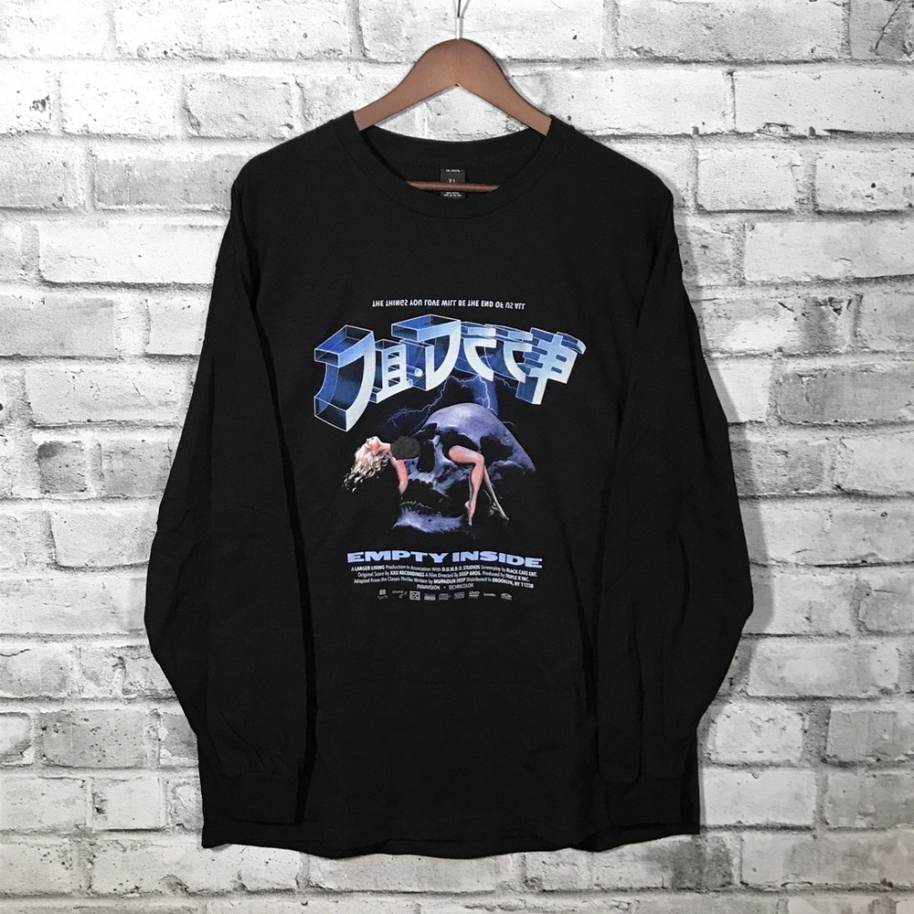10.deep Empty Inside Horror Movie Long Sleeve XL Made in USA
